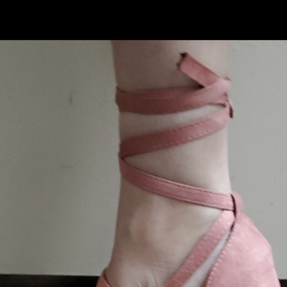 Suede Block Heels - Picture 8 of 9